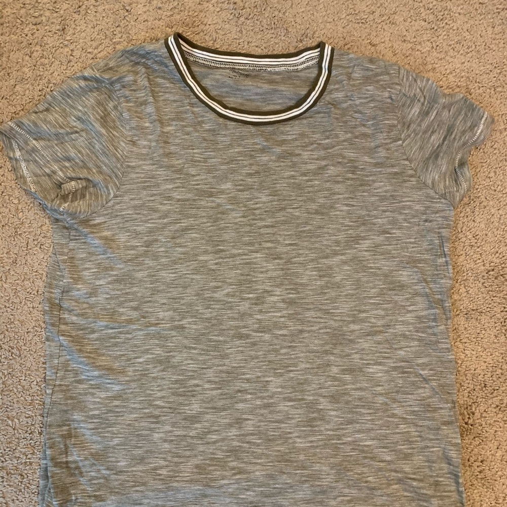 Madewell whisper cotton ringer t shirt. Size large